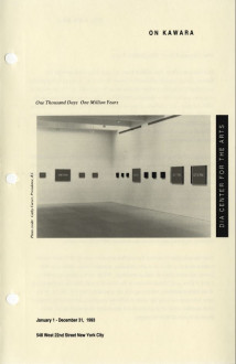 Kawara, On 1993 brochure cover