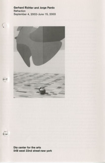 Pardo, Jorge and Richter, Gerhard, Refraction brochure cover